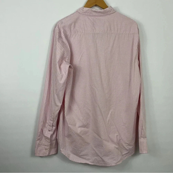 Bonobos Pink Checkered Gingham Slim Fit Button Down Shirt Size XL - Picture 3 of 8